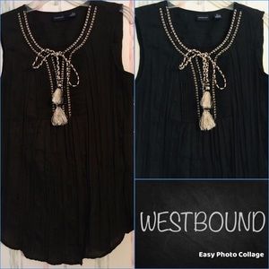 WESTBOUND Peasant style Top